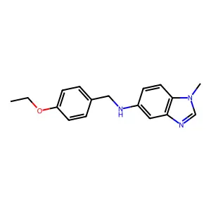 (4-Ethoxy-benzyl)-(1-methyl-1H-benzoimidazol-5-yl)-amine structure