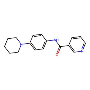 N-(4-piperidin-1-ylphenyl)pyridine-3-carboxamide structure