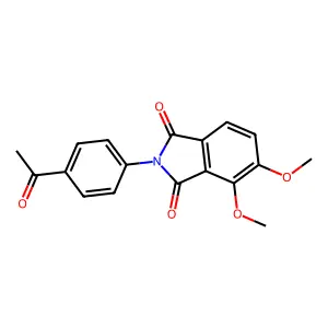 2-(4-acetylphenyl)-4,5-dimethoxy-1H-isoindole-1,3(2H)-dione structure