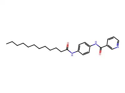 N-(4-Dodecanamidophenyl)nicotinamide structure