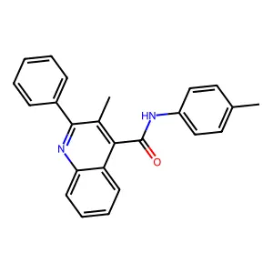 3-Methyl-2-phenyl-N-(p-tolyl)quinoline-4-carboxamide structure