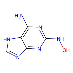 2H-Purin-2-one, 6-amino-1,3-dihydro-, oxime structure