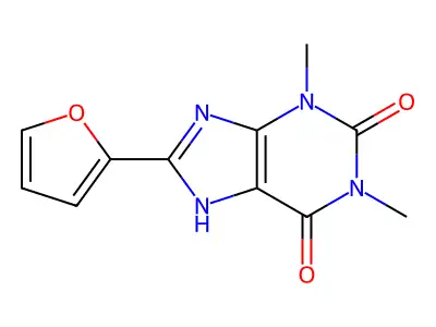 8-(Furan-2-yl)-1,3-dimethyl-3,7-dihydro-1H-purine-2,6-dione structure