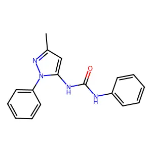 3-(3-methyl-1-phenyl-1H-pyrazol-5-yl)-1-phenylurea structure