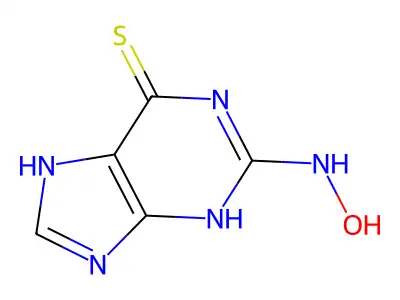 1,3,6,7-Tetrahydro-6-thioxo-2H-purin-2-one oxime structure