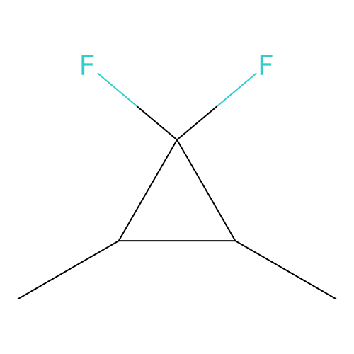 1,1-Difluoro-2,3-dimethyl-cyclopropane structure