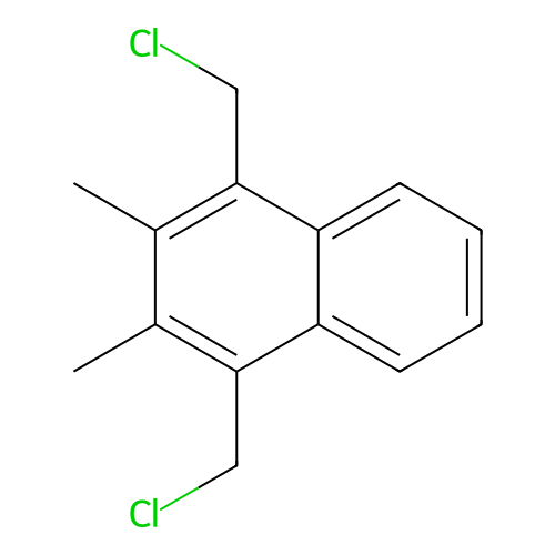 1,4-Bis(chloromethyl)-2,3-dimethylnaphthalene structure