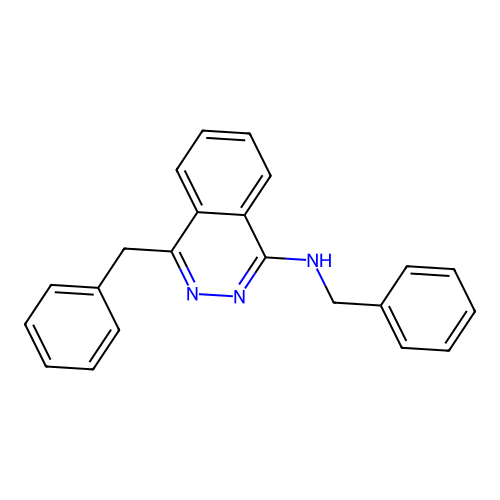 N,4-dibenzyl-1-phthalazinamine structure