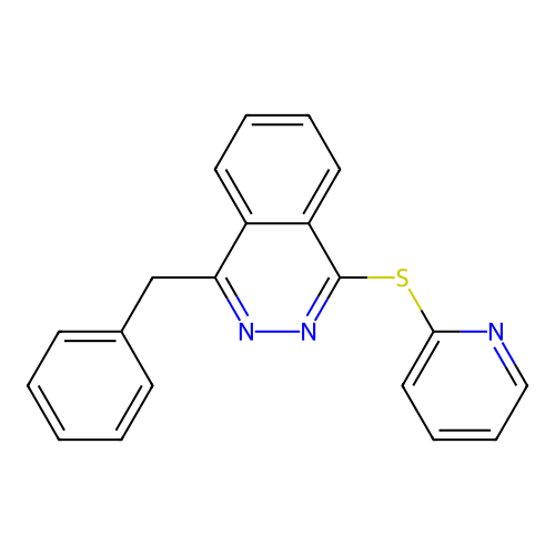 1-Benzyl-4-(2-pyridinylsulfanyl)phthalazine structure