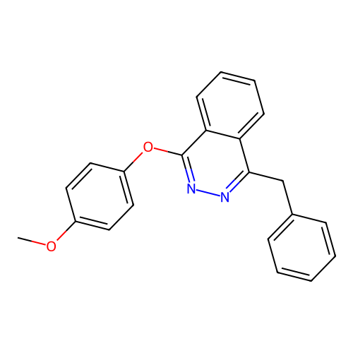 1-Benzyl-4-(4-methoxyphenoxy)phthalazine structure