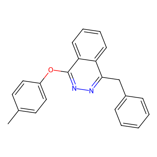 1-Benzyl-4-(4-methylphenoxy)phthalazine structure