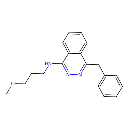 4-benzyl-N-(3-methoxypropyl)phthalazin-1-amine structure
