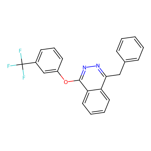 1-Benzyl-4-[3-(trifluoromethyl)phenoxy]phthalazine structure