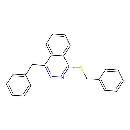 1-Benzyl-4-(benzylsulfanyl)phthalazine structure