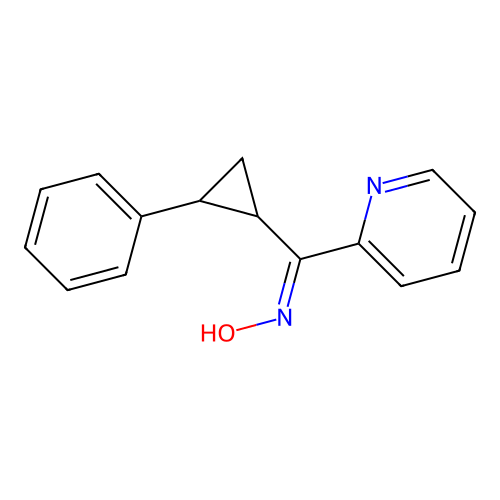 N-[(2-phenylcyclopropyl)-pyridin-2-ylmethylidene]hydroxylamine structure