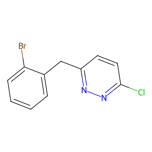 3-[(2-Bromophenyl)methyl]-6-chloropyridazine structure