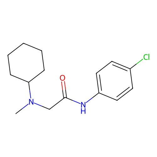 N-(4-Chloro-phenyl)-2-(cyclohexyl-methyl-amino)-acetamide structure