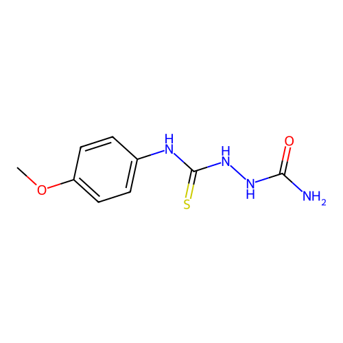 2-[(4-Methoxyphenyl)carbamothioyl]hydrazinecarboxamide structure
