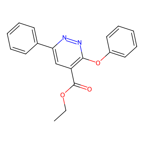 Ethyl 3-phenoxy-6-phenylpyridazine-4-carboxylate structure