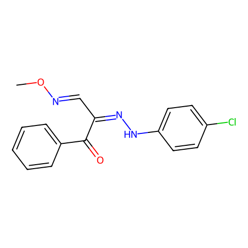 2-[(4-Chlorophenyl)hydrazinylidene]-3-methoxyimino-1-phenylpropan-1-one structure