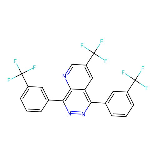 3-(Trifluoromethyl)-5,8-bis[3-(trifluoromethyl)phenyl]pyrido[2,3-d]pyridazine structure
