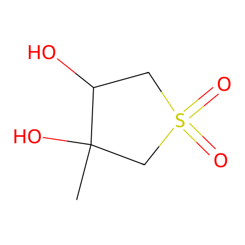 3-Methyltetrahydrothiophene-3,4-diol 1,1-dioxide structure