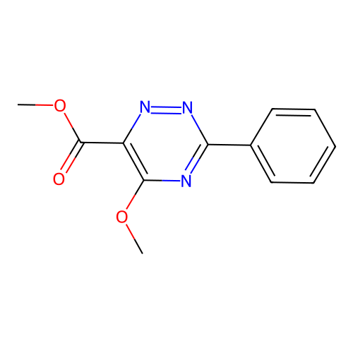 Methyl 5-methoxy-3-phenyl-1,2,4-triazine-6-carboxylate structure