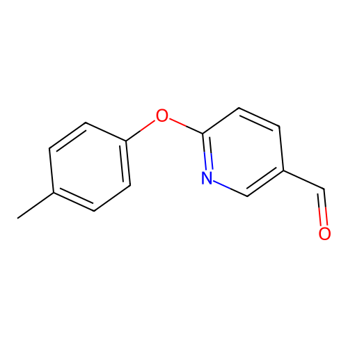 6-(4-Methylphenoxy)nicotinaldehyde structure