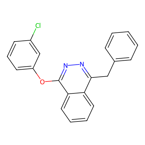 1-Benzyl-4-(3-chlorophenoxy)phthalazine structure