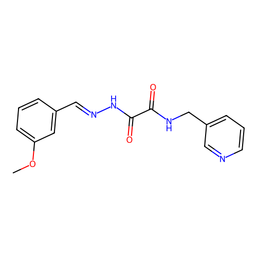 N'-[(E)-(3-methoxyphenyl)methylideneamino]-N-(pyridin-3-ylmethyl)oxamide structure