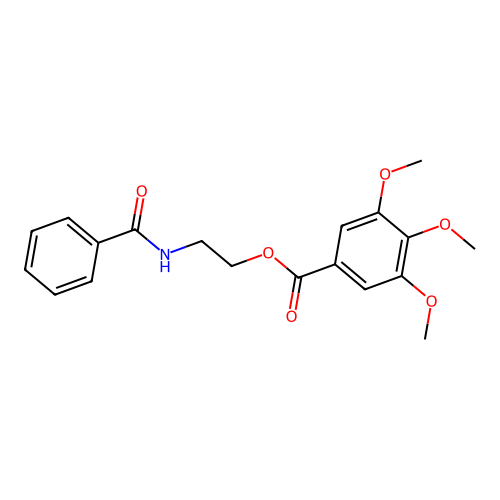 2-Benzamidoethyl 3,4,5-trimethoxybenzoate structure