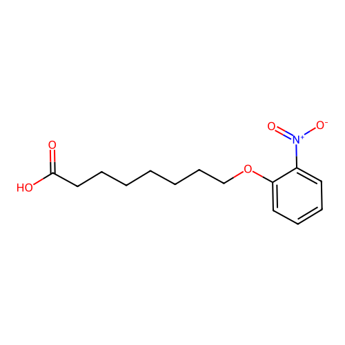 8-(2-Nitrophenoxy)octanoic acid structure
