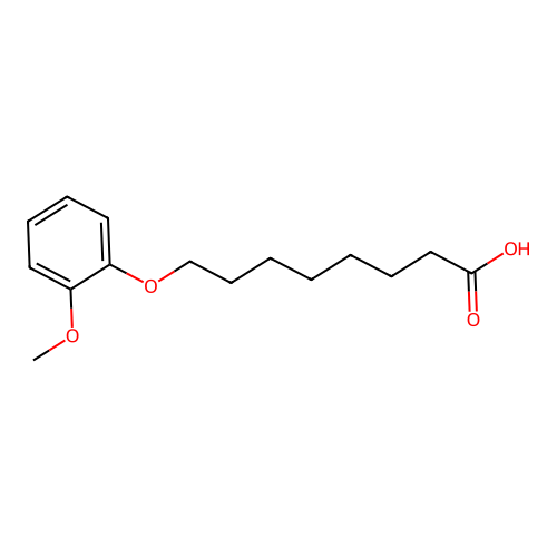 8-(2-Methoxyphenoxy)octanoic acid structure