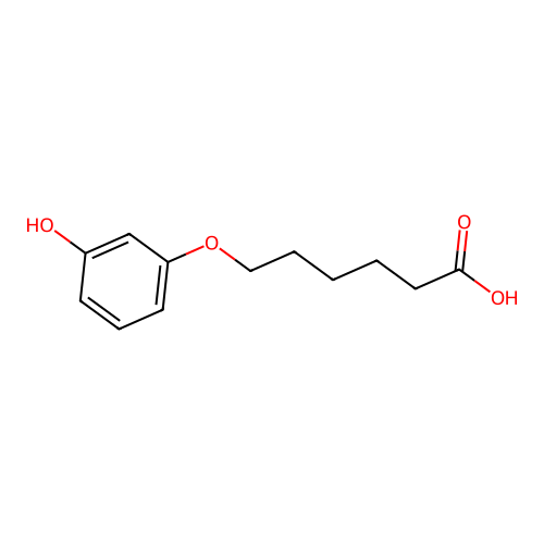 6-(3-Hydroxyphenoxy)hexanoic acid structure