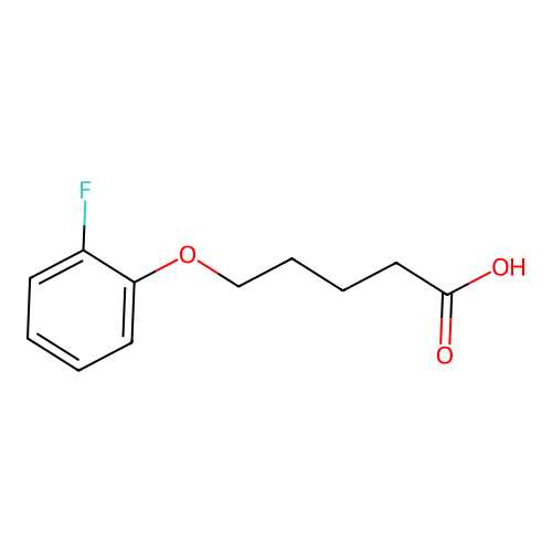 5-(2-Fluorophenoxy)pentanoic acid structure