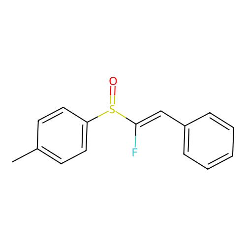 p-Tolyl[(E)-alpha-fluorostyryl] sulfoxide structure