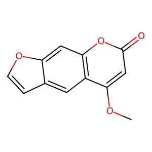 5-Methoxy-7H-furo(3,2-g)(1)benzopyran-7-one structure