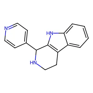 9H-Pyrido(3,4-b)indole, 1,2,3,4-tetrahydro-1-(4-pyridyl)- structure