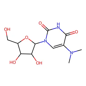 Uridine, 5-(dimethylamino)- structure
