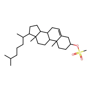 Cholest-5-en-3-ol (3beta)-, 3-methanesulfonate structure
