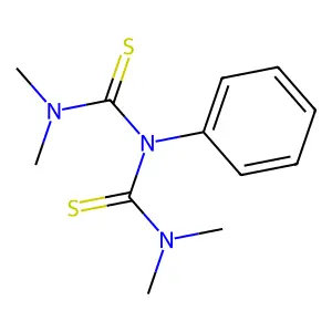 Biuret, 2,4-dithio-3-phenyl-1,1,5,5-tetramethyl- structure