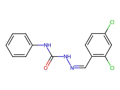 1-[(2,4-Dichlorophenyl)methylideneamino]-3-phenylurea structure
