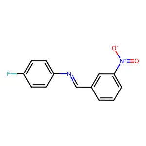 (4-Fluorophenyl)(3-nitrobenzylidene)amine structure