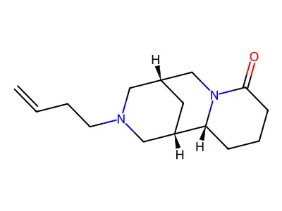 3-(But-3-en-1-yl)decahydro-8H-1,5-methanopyrido[1,2-a][1,5]diazocin-8-one structure