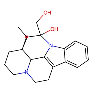 (3alpha,14beta,16alpha)-14,15-Dihydro-14-hydroxyeburnamenine-14-methanol structure