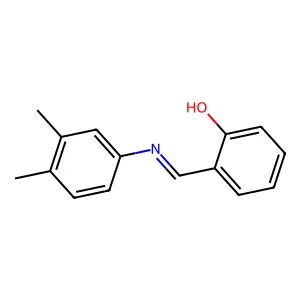 2-{(E)-[(3,4-dimethylphenyl)imino]methyl}phenol structure