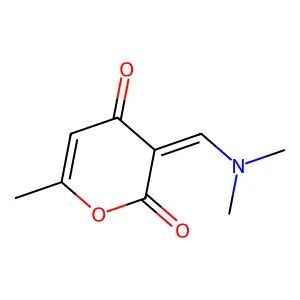 3-[(dimethylamino)methylene]-6-methyl-2H-pyran-2,4(3H)-dione structure