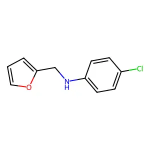 4-chloro-N-(furan-2-ylmethyl)aniline structure