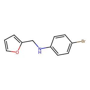 4-bromo-N-(furan-2-ylmethyl)aniline structure