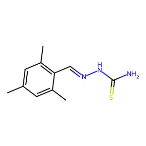 2,4,6-Trimethylbenzaldehyde thiosemicarbazone structure